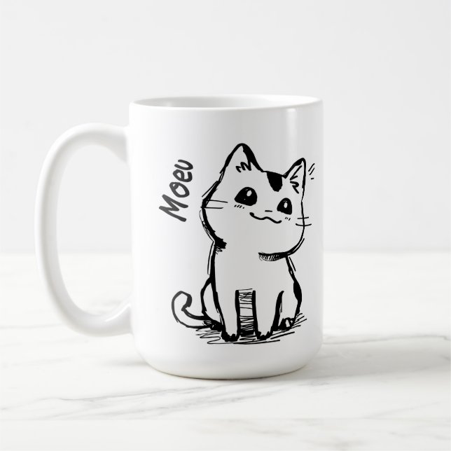 A sneaky cat 01 coffee mug (Left)