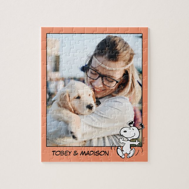 A Snoopy Happy Dance | Add Your Photo Jigsaw Puzzle (Vertical)