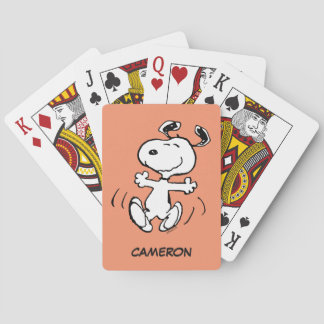 A Snoopy Happy Dance Playing Cards