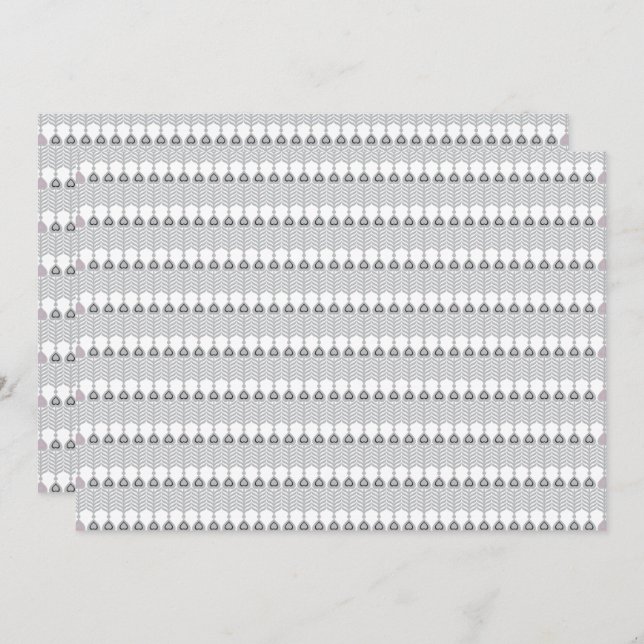 A snow-covered mountain range under a clear blue s thank you card (Front/Back)