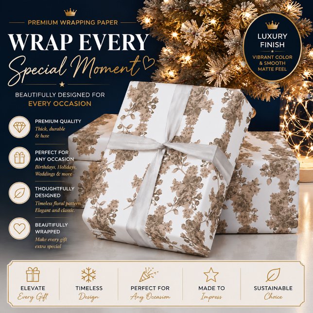 A snow-covered mountain range under a clear blue s wrapping paper (Creator Uploaded)
