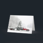A Snow Covered Truck Sits In A Field Holiday Card<br><div class="desc">A snow covered truck sits in a field during the Christmas holiday season © and ® Bigstock® - All Rights Reserved.</div>