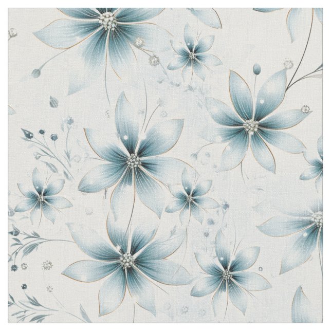 A Snowflake Winter Event Decor Fabric (Close Up)