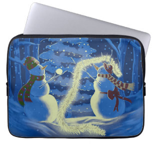 A Snowman Christmas Laptop Sleeve