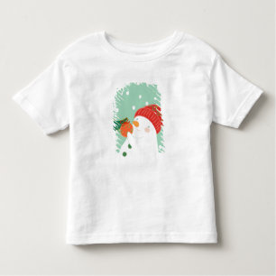 A snowman hanging an ornament on a tree toddler T-Shirt