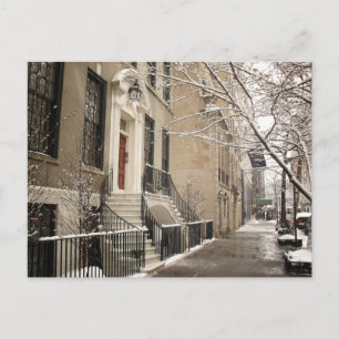 A Snowy Day on the Upper East Side Postcard