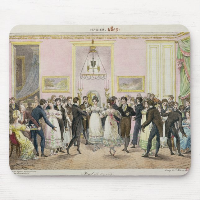 A Society Ball, engraved by Charles Etienne Mouse Pad (Front)