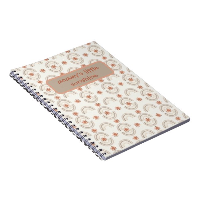 A soft, boho-inspired baby design notebook (Right Side)