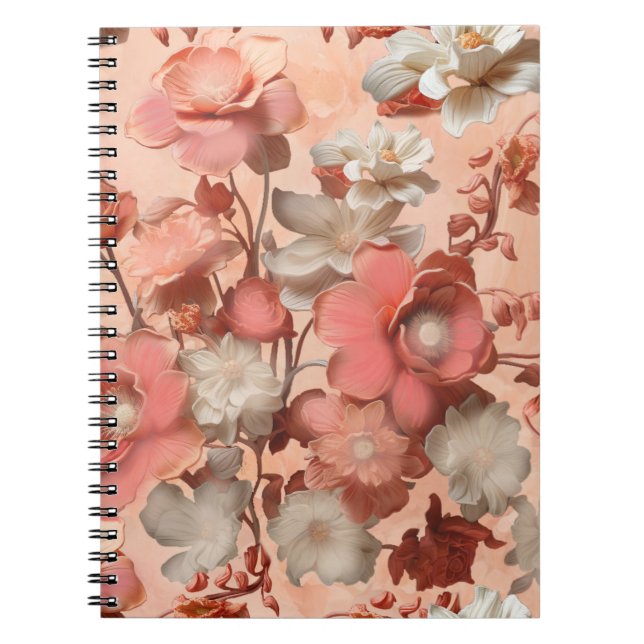 A soft, pinkish-orange hue called Peach Fuzz Notebook (Front)