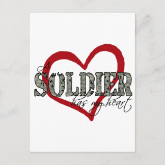 A Soldier Has My Heart Postcard