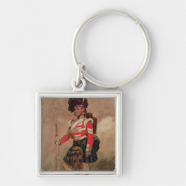 A Soldier of the 79th Highlanders at Chobham Key Ring (Front)
