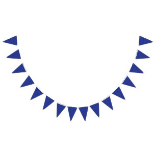 A solid blue background with no other visible elem bunting 