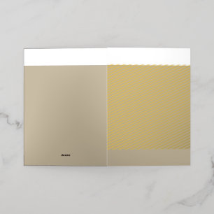 A solid brown background with a smooth, uniform te foil greeting card