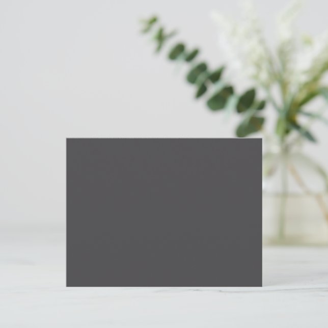 A solid navy blue pattern with no other elements postcard (Standing Front)