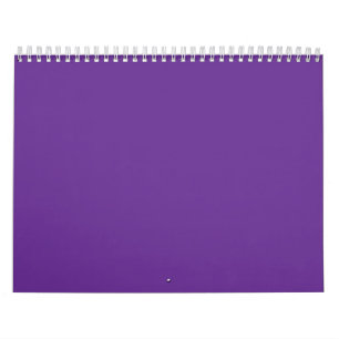 A solid purple background with a white square cent calendar