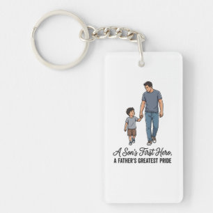 A Son’s First Hero Father Sweatshirt Key Ring