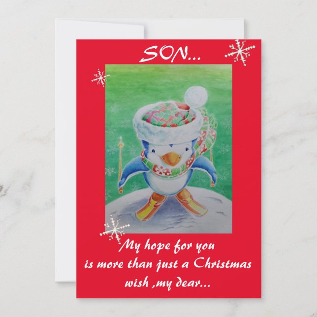 A son's Christmas card (Front)