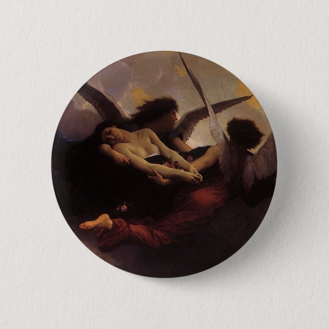 A Soul Brought to Heaven by Bouguereau 6 Cm Round Badge (Front)
