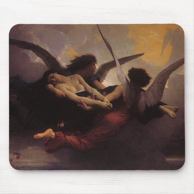 A Soul Brought to Heaven by Bouguereau Mouse Pad (Front)