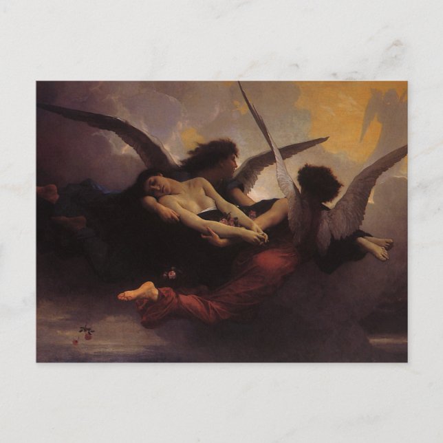A Soul Brought to Heaven by Bouguereau Postcard (Front)