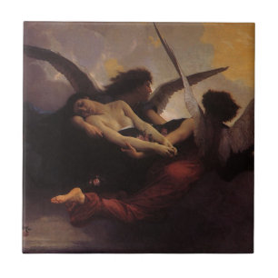 A Soul Brought to Heaven by Bouguereau Tile
