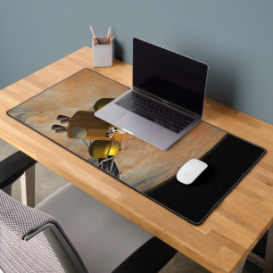 A Spacecraft Orbiting Mars. Desk Mat