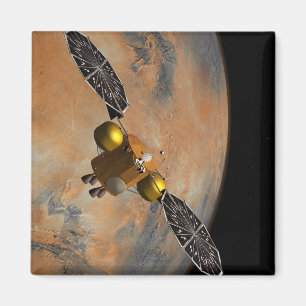 A Spacecraft Orbiting Mars. Magnet