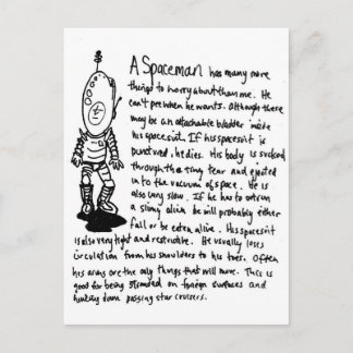 A Spaceman Postcard