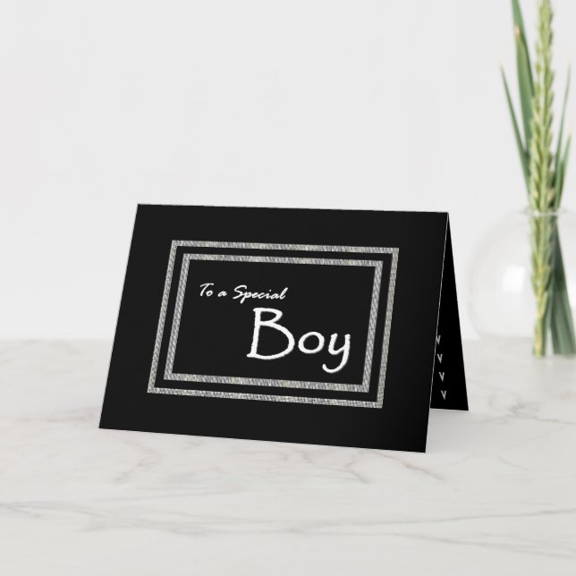 A Special Boy - Page Boy Wedding Invitation (Front)