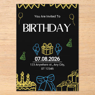 A Special Celebration Awaits! 🎉 Acrylic Invitations