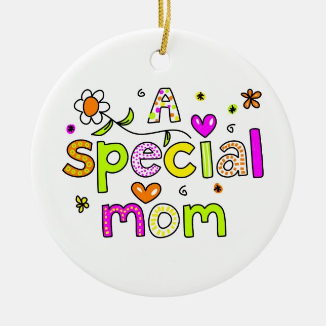 A Special Mum Ceramic Ornament (Front)