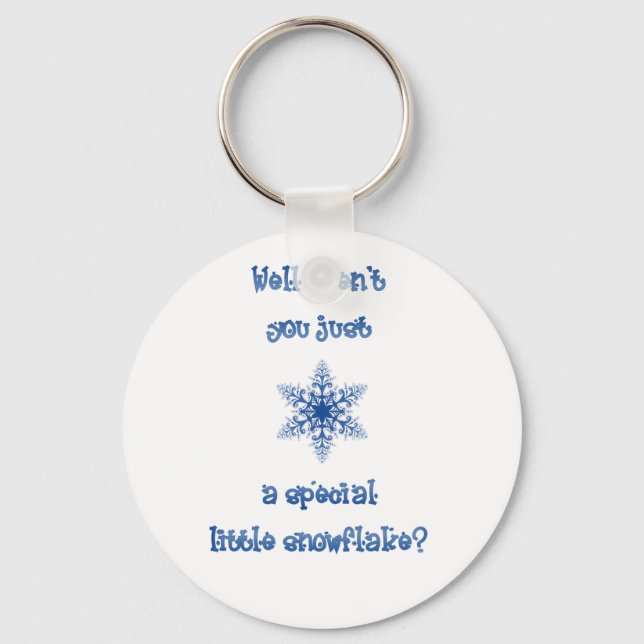 A Special Snowflake Key Ring (Front)