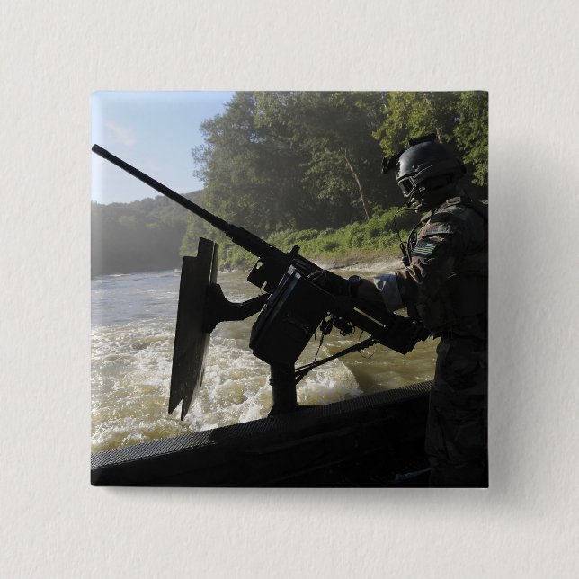 A Special Warfare Combatant-craft Crewman 15 Cm Square Badge (Front)