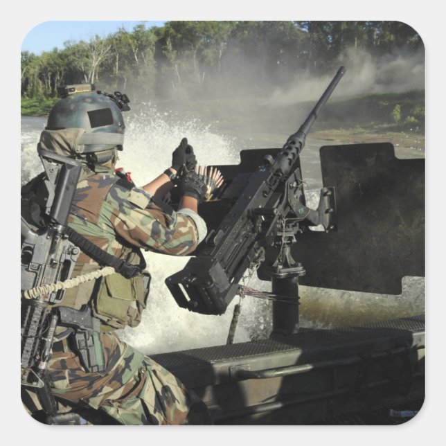 A Special Warfare Combatant-craft Crewman 2 Square Sticker (Front)