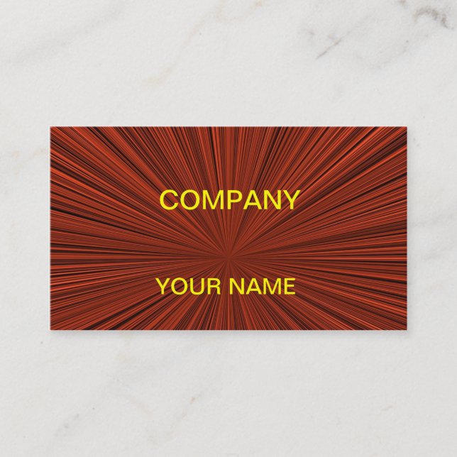 A spectacular red card ready to customise (Front)
