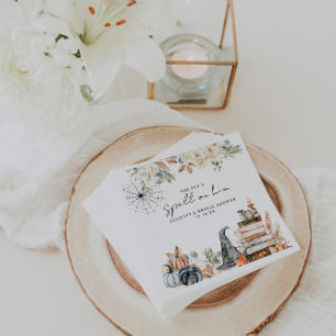 A Spell   Halloween Bridal Shower Napkin