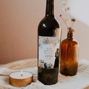 A Spell   Halloween Bridal Shower Wine Label