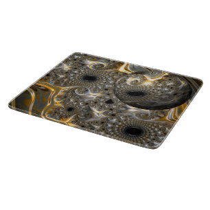 A Spherical Ballet in Silver and Gold Cutting Board