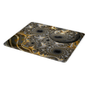 A Spherical Ballet in Silver and Gold Cutting Board
