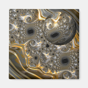 A Spherical Ballet in Silver and Gold Magnet