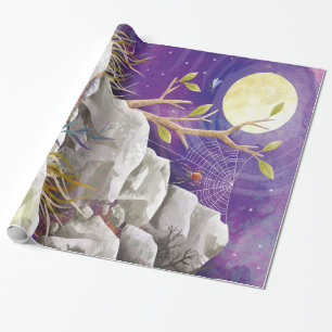 A Spider On The Mountain   Spider Lovers Gift Wrapping Paper