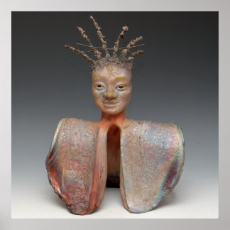 A Spiky Spunky Original Buddha Poster