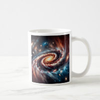 A spiral galaxy in the depths of the universe.