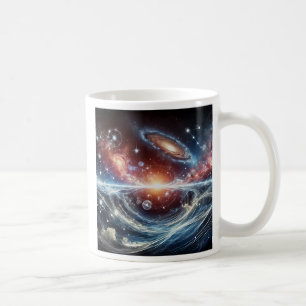A spiral galaxy so bright. coffee mug