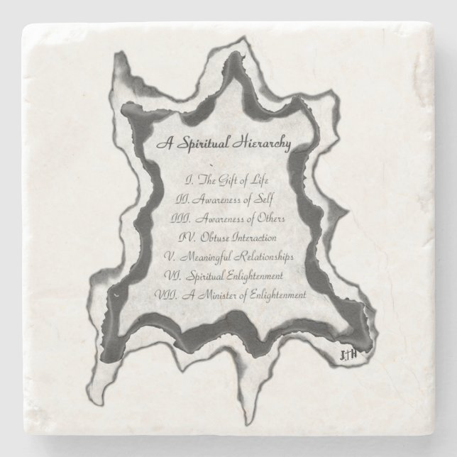 A Spiritual Hierarchy Stone Coaster (Front)