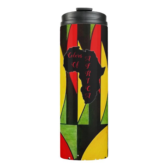 A Splash of Colour With Rhythm  Thermal Tumbler (Front)