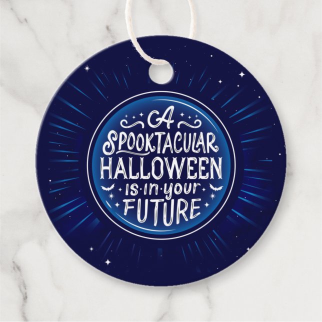 A Spooktacular Halloween Round Gift Tags (Front)