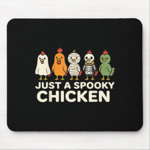 A Spooky Chicken Halloween Costume Cartoon Design Mouse Pad