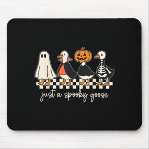 A Spooky Goose Halloween Silly Goose Funny Mouse Pad