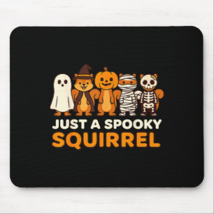 A Spooky Squirrel Halloween Costume Cartoon Design Mouse Pad